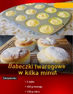 Babeczki Twarogowe z Pudingiem Waniliowym