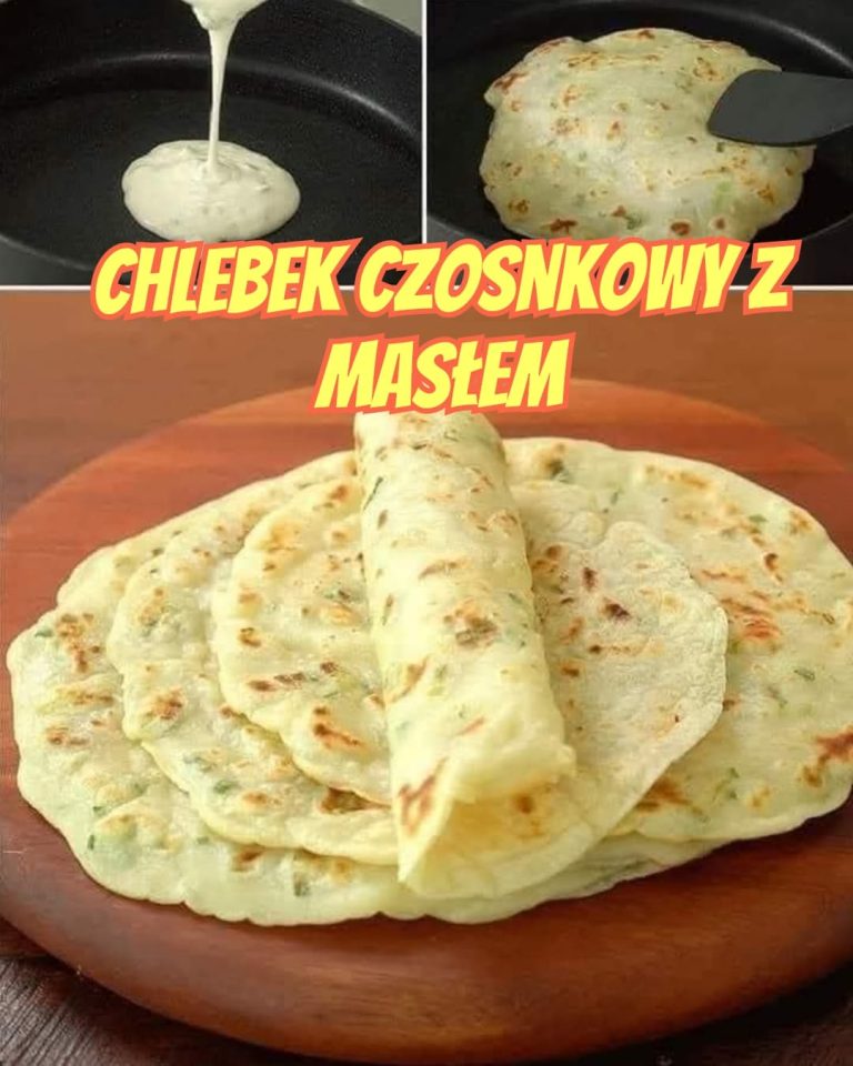 Przepis na chlebek czosnkowy z masłem