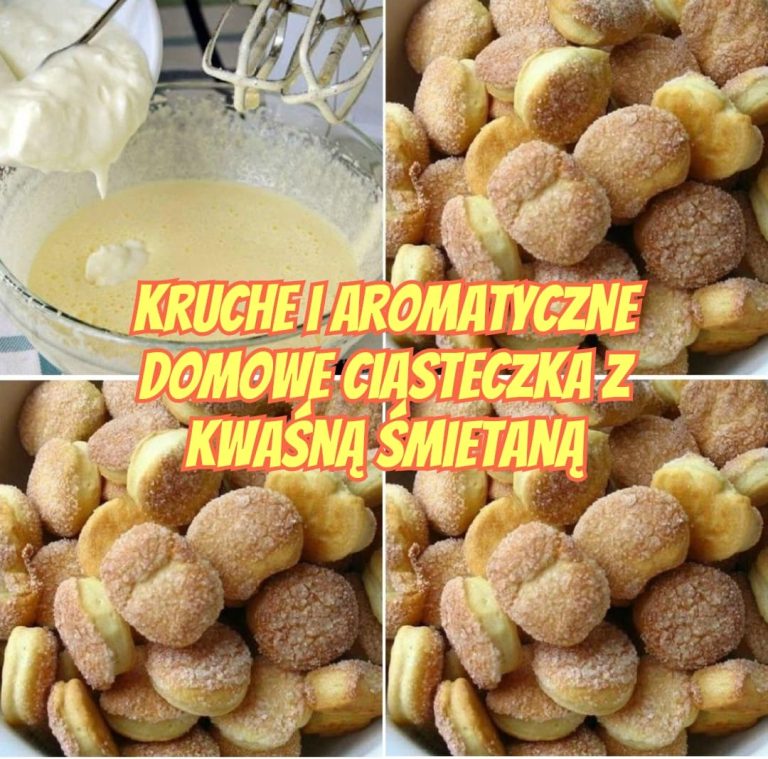 Kruche i aromatyczne domowe ciasteczka z kwaśną śmietaną. Dobre z herbatą lub kawą