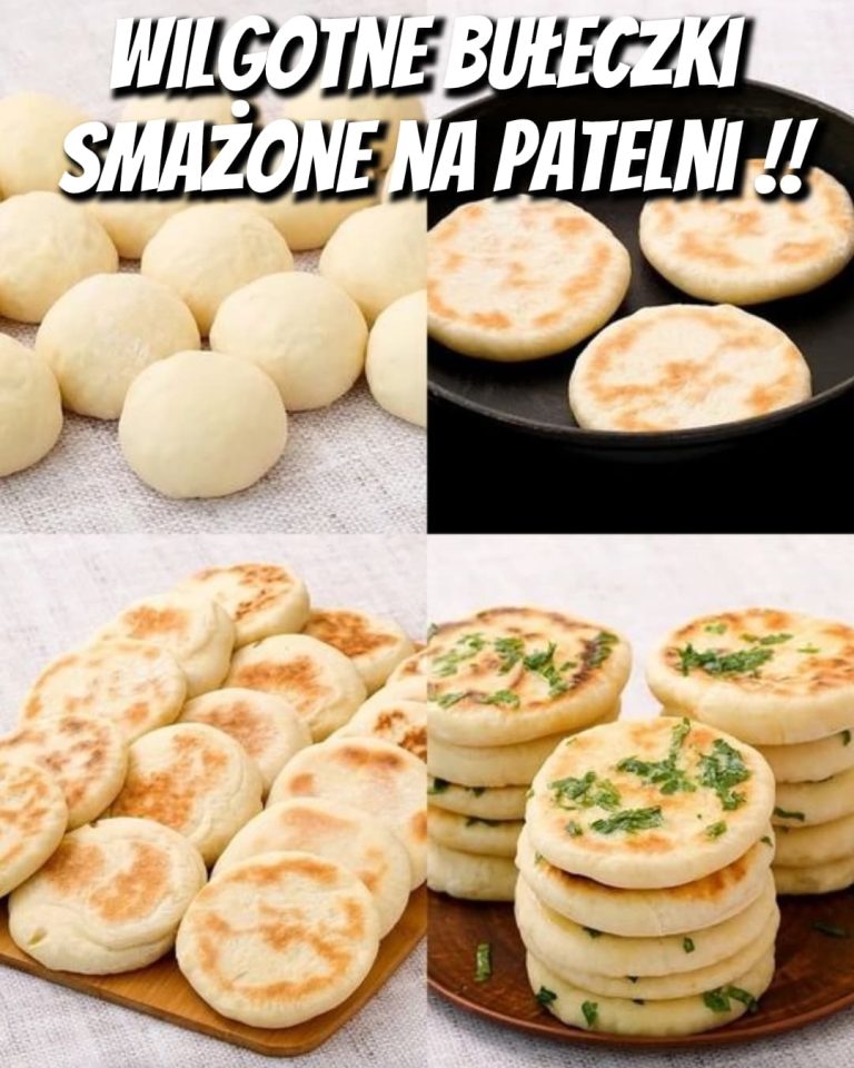 Wilgotne bułeczki smażone na patelni
